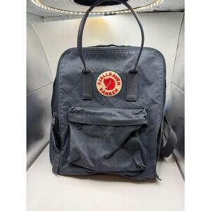 Fjallraven Kanken Classic Backpack Navy Blue Unisex School Travel Daypack Bag